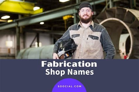 metal fabrication workshop names|aluminum fabrication shop names.